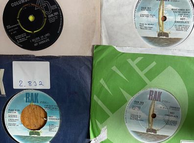 Hot Chocolate vinyl record singles 4 euros each