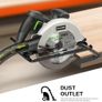 1400W Circular Saws, Max 6000 RPM Pure Copper Motor Electric Saws, Adjustable Cutting Depth and Angle: 62mm(90 )-48mm(45 ), Dust Collection System and 185mm Saw Blade Image 7