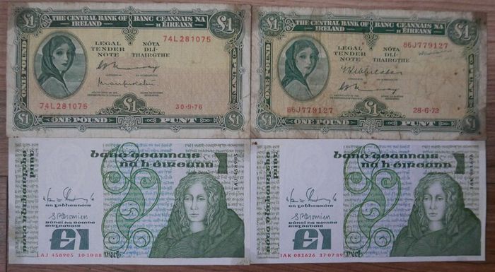 The Central Bank of Ireland. Lady Lavery (20 each)