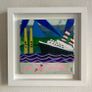 Original Titanic meets Poolbeg Chimneys Original Art Contemporary Art Dublin Original Gift Art Gift Image 2