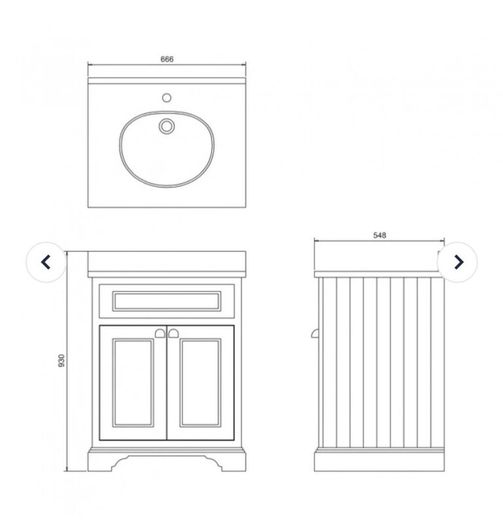 Burlington Vanity Unit With Integrated Sink