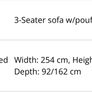 3 seater sofa Image 5
