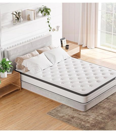 Single Mattress 3FT Memory Foam Spring Hybrid Mattress 18CM 7 Inch Memory Foam Pocket Sprung Mattress Edge Support & Motion Isolation Spring Hybrid Single Mattresses