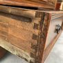 Antique Oak Blanket Box With Drawers. Image 4