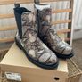 boot Bnwt snakeskin effect ankle boots size 39 bellucci brand rubber soled Image 9