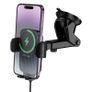 Borofone BH222 Car Mount Holder with 15W Wireless Fast Charging & Strong Suction Image 2