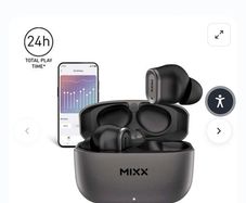 Mixx earbuds, 2 boxs  available in black & white