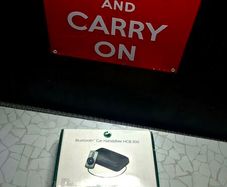 RARE UNUSED Sony Ericsson HCB-300 Car Bluetooth Handsfree Phone Kit Vintage