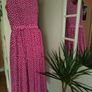 2 piece Vintage 80s 90s pink and white polkadot midi dress with matching jacket size 10 , PRETTY WOMAN VIBES Postage included Image 5