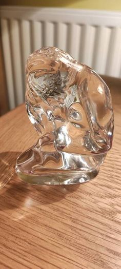 TOWLE Nud Women Figurine Full Lead Crystal Vintage Art Glass PAPERWEIGHT