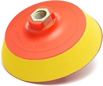 GP12636 125mm Hook and Loop Rotary Backing Pad with 5/8''-11 Thread, Sanding, Polishing Backer/Diameter 5 inch