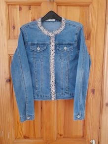 ladies denim jacket size 10-12