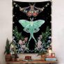 Butterfly Vertical Black Tapestry Wall Hanging Mushroom Tapestries Floral Aesthetic Wall Tapestry for Bedroom Dorm Living Room 73x95cm MULTIPLE SIZES AVAILABLE (FREE SHIPPING) Image 4