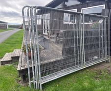 Galvanised 55 Ft of Heavy Duty Site Fencing & Feet