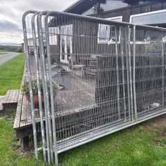 Galvanised 55 Ft of Heavy Duty Site Fencing & Feet