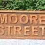Georgian Cast Iron Moore Street Sign(5.6kgs) Image 2