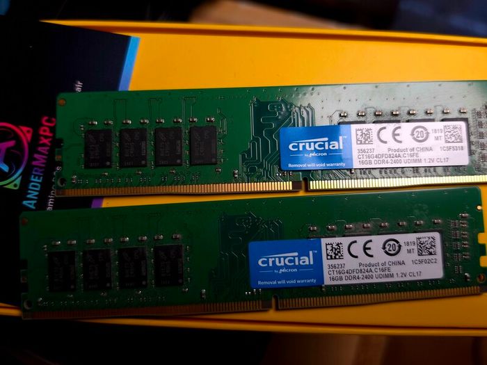 Crucial DDR4 32gb RAM kit 2x16gb 2400mhz