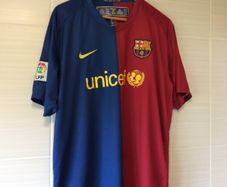 FC Barcelona Jersey.  Official Nike Mens Home Jersey Season 2008-2009. Original From The Time. Not A Modern Remake.