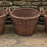 Set of 3 Matching Willow Log / Storage Baskets (48cm x 35cm) Image 2