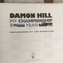 Damon Hill championship Year biography printed 1996 hardback Image 2