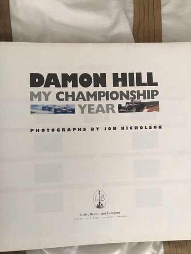 Damon Hill championship Year biography printed 1996 hardback