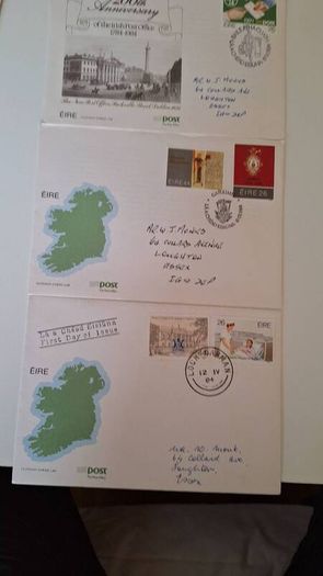 stamps ireland First Day cover  x 3 pcs