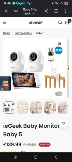 ie Geek Smart Video Monitor with 2x cameras