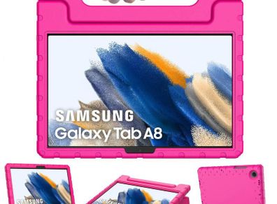 For Samsung Galaxy Tab A8 10.5 2021 Kids Case Shockproof Cover With Stand - Pink
