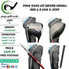 Ping G440 LST Driver / 9 Degree / Denali Red 6.5 60G X-Stiff