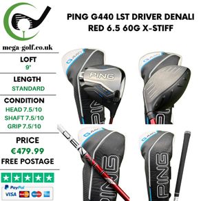 Ping G440 LST Driver / 9 Degree / Denali Red 6.5 60G X-Stiff