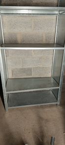 Steel garage shelving