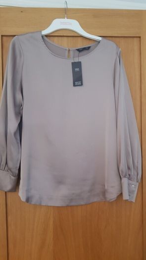 M&S Dark Gold Blouse Size 20