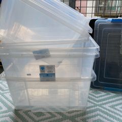 Storage boxes with lids