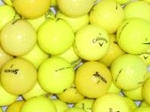 Branded Mix of Yellow Lake Golf Balls - 50 Balls