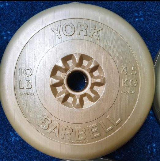 York Weight Set 35kg + Barbell
