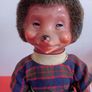 Vintage  Wind Up Hedgehog Doll 7" Tall 1950s-60s Image 6