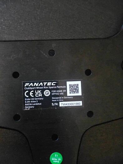 fanatec clubsport wheel rim sparco formula