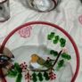 glass christmas robin candle set Image 4