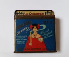 Very collectable Art Nouveau  Mal-Kah No 3 Cigarette tin