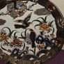 Vintage Japanese Lovebirds Satsuma Plate Image 8