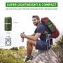 Waterproof Lightweight Camping Sleeping Pad Foot Press Inflatable Pad Air Mattress with Pillow for Backpacking, Hiking, Camping, Traveling (Green) Image 4