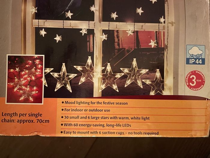 Christmas lights window curtain star Lights decor indoor / outdoor