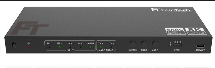 HDMI 2.1 eARC - Remote controlled splitter switch