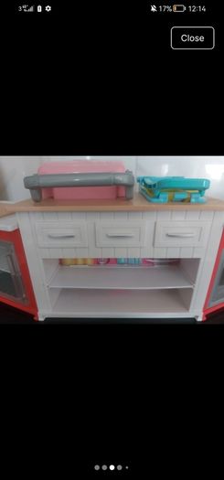 Barbie playdough kitchen set