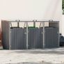 Double Metal Wheelie Bin Shelter Shed Storage Image 6