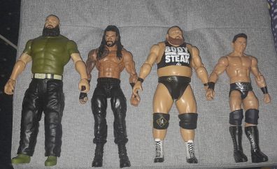 WWE Action Figures: Roman Reigns, Braun Strowman, Otis and The Miz