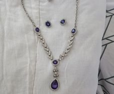 jewellery necklace and earrings. Suit pierced ears. Never worn costume jewellery