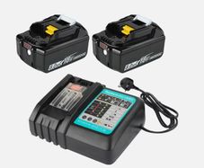NEW 2X For Makita 18V 8.0Ah LXT Li-ion Battery BL1830 BL1840 BL1850 BL1860 & Charger