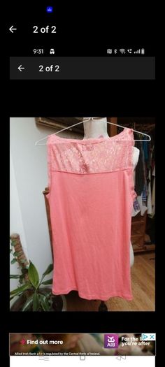Ladies Peach F&F top new with tags