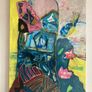 Original Abstract Painting Impression of KlimtS Ladyb with Fan - Irish Figurative Art Eclectic Art Image 4